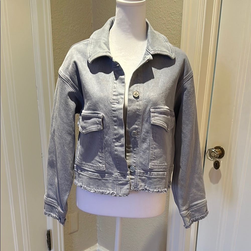 Le Jean Women's lavender Denim Jacket